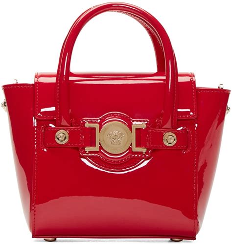 vintage versace red patent leater|Patent leather handbag Versace Red in Patent leather .